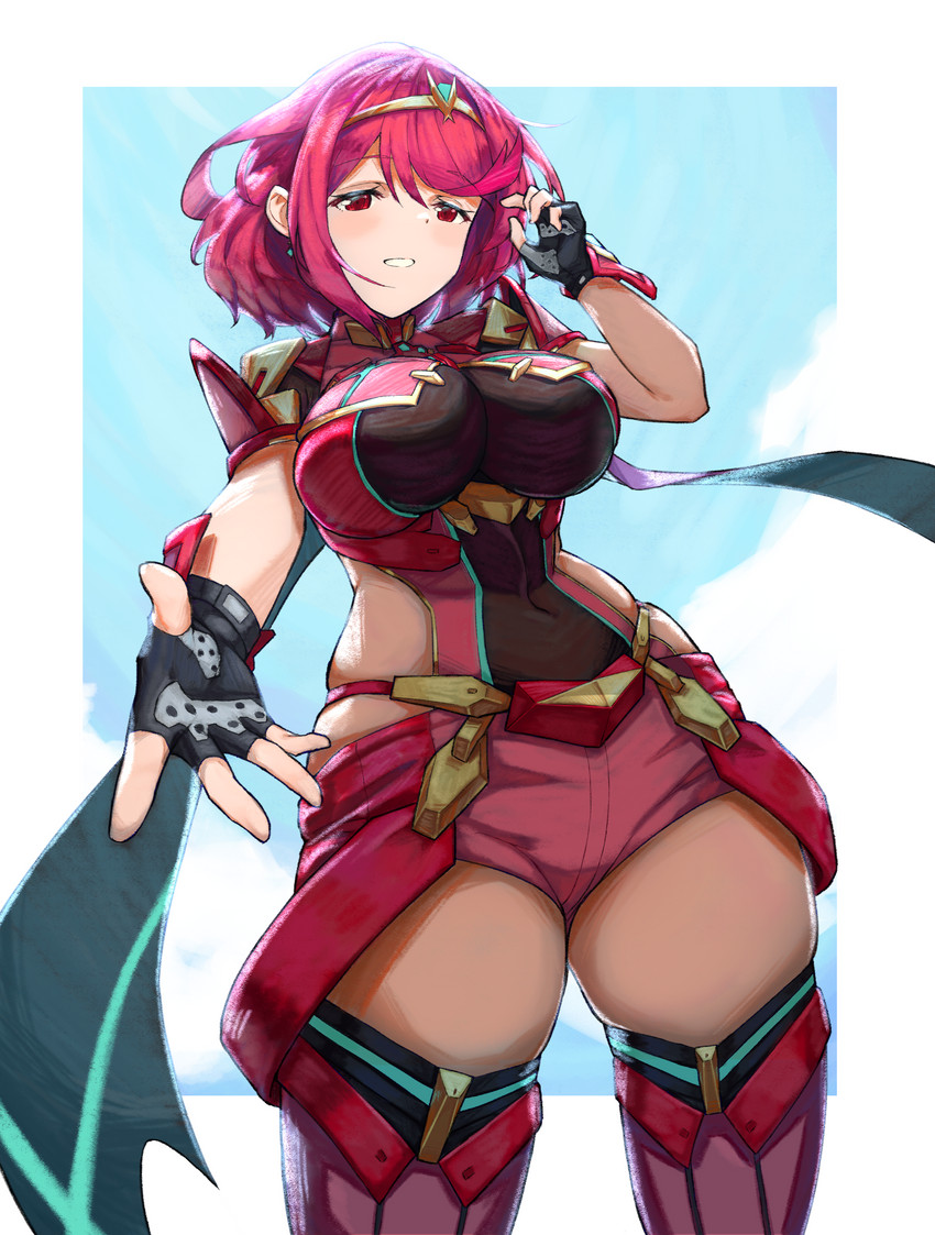pyra (xenoblade chronicles and 1 more) drawn by shizuki_muika