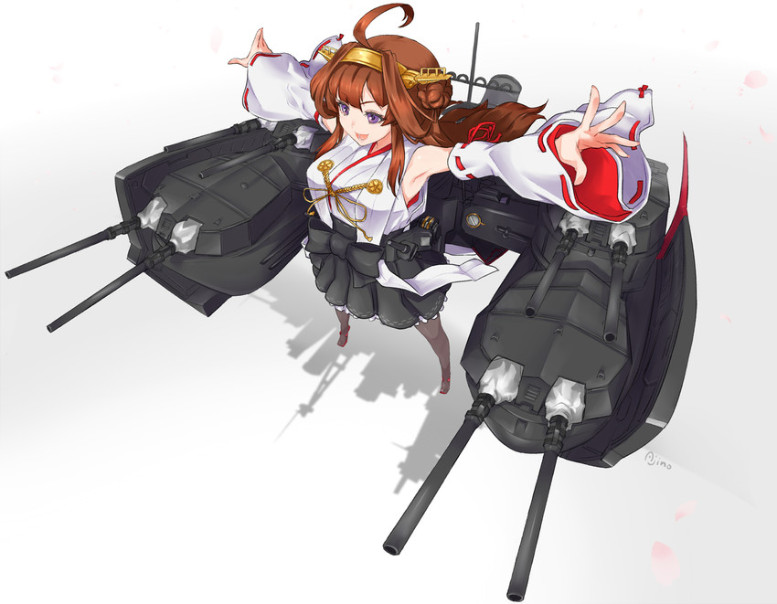 kongou and kongou kai ni (kantai collection) drawn by ajino_(sakanahen)