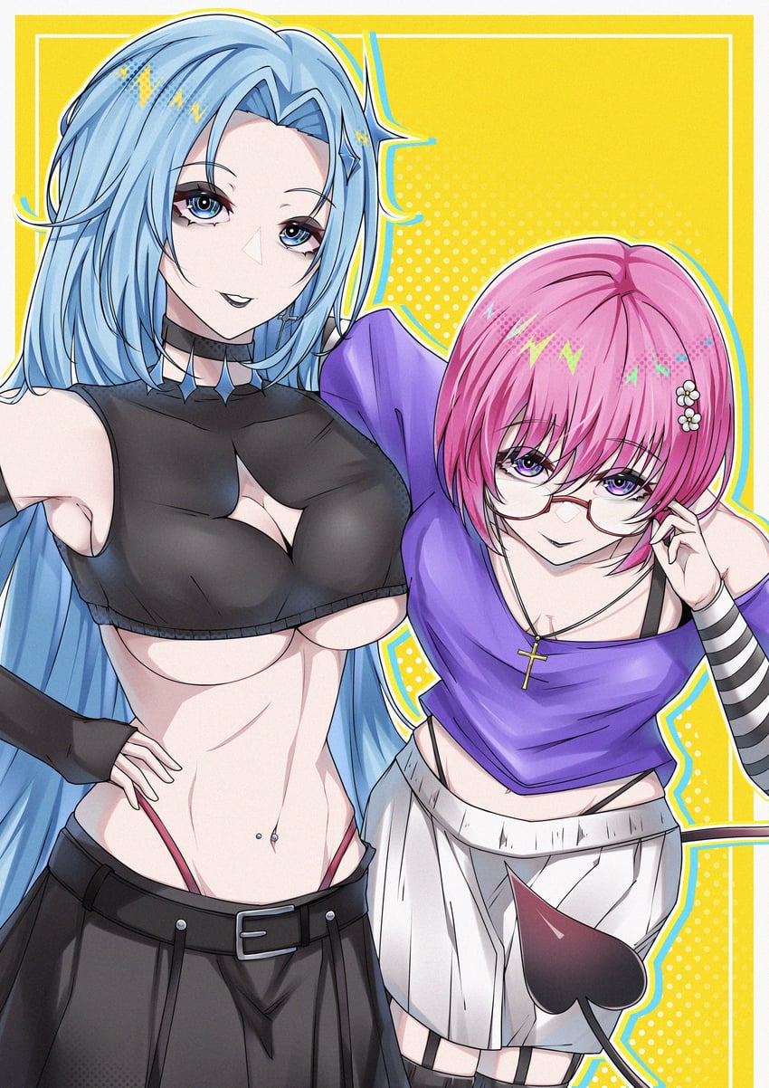 momo velia deviluke, alsace, and toyosaki aki (azur lane and 2 more) drawn by junedxu