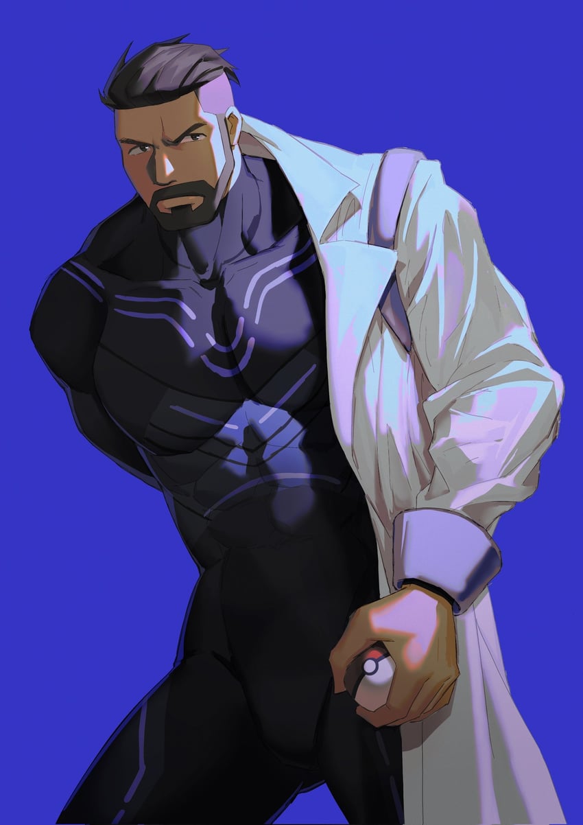 professor turo (pokemon and 1 more) drawn by zhuganchangjiadan