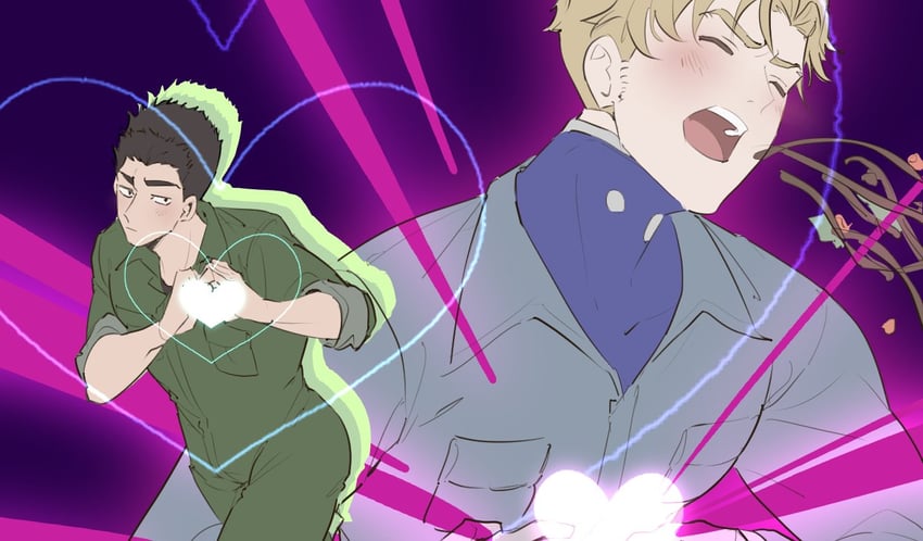 ao isami and lewis smith (yuuki bakuhatsu bang bravern and 2 more) drawn by uszm333
