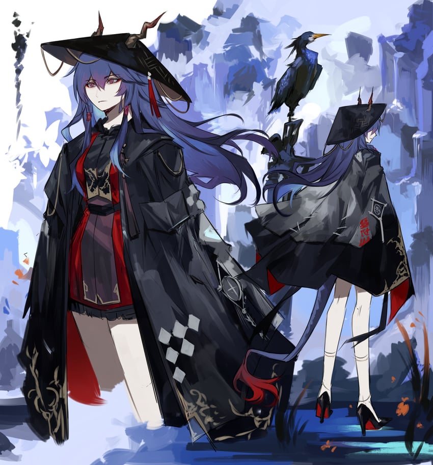 ch'en and ch'en the holungday (arknights) drawn by potettoe