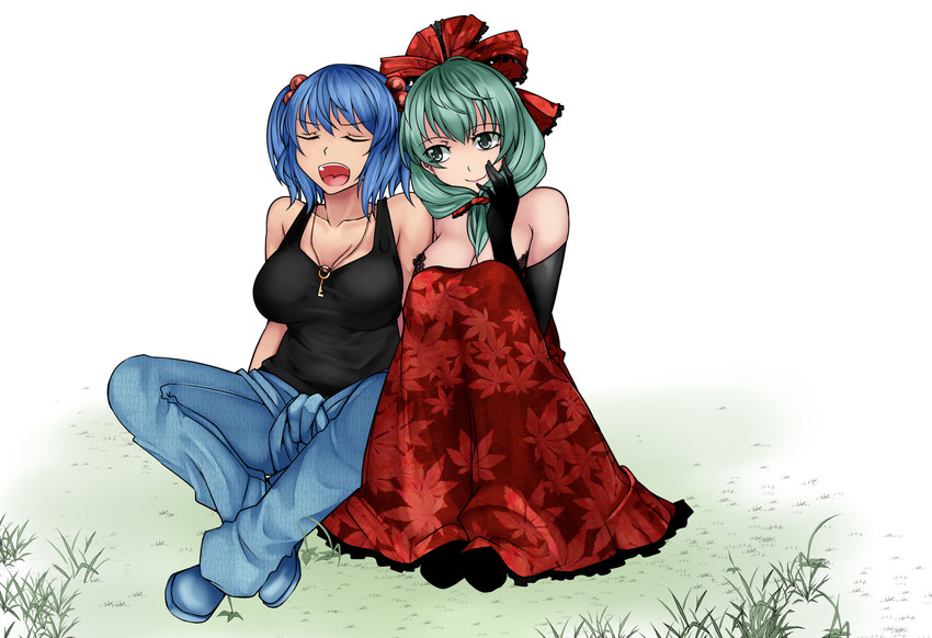 kawashiro nitori and kagiyama hina (touhou) drawn by aoshima