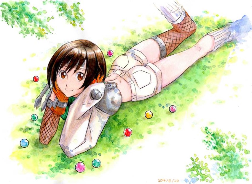 yuffie kisaragi (final fantasy and 1 more) drawn by sio2_(nisankakeiso)