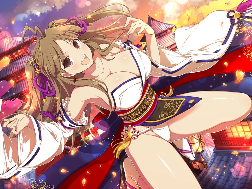 renka (senran kagura and 2 more) drawn by yaegashi_nan
