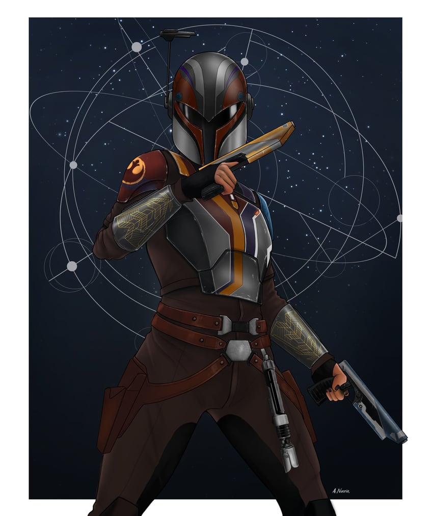 sabine wren (star wars and 1 more) drawn by andre_nuarin