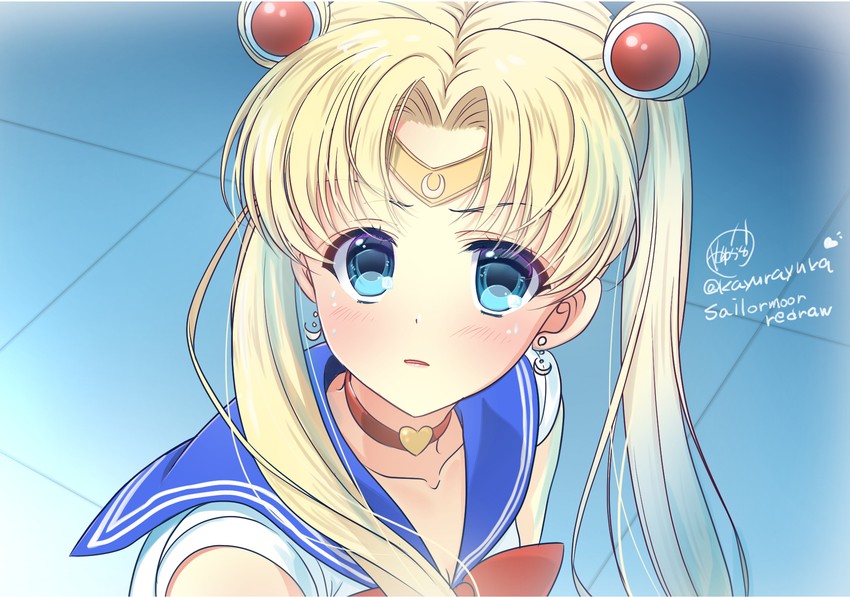 tsukino usagi and sailor moon (bishoujo senshi sailor moon and 1 more) drawn by kayura_yuka