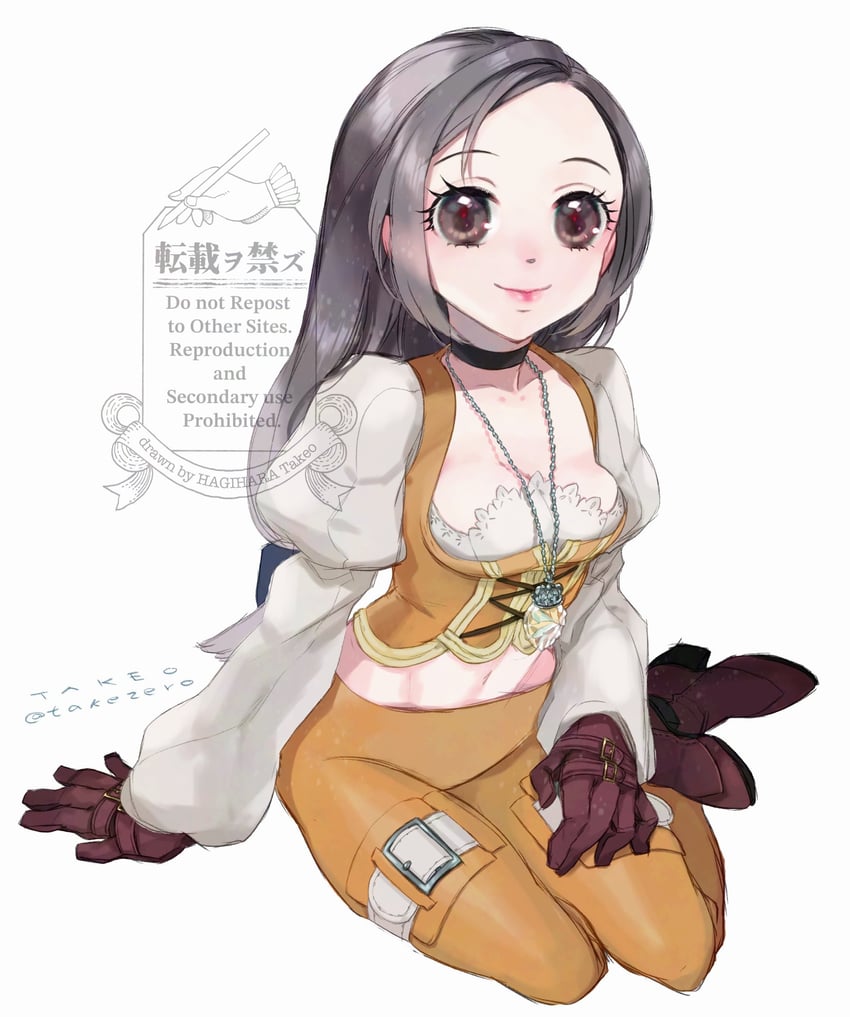 garnet til alexandros xvii (final fantasy and 1 more) drawn by hagihara_takeo