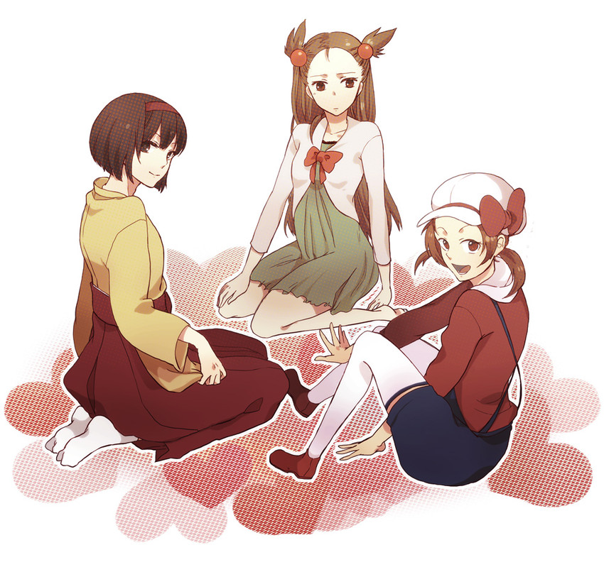 lyra, erika, and jasmine (pokemon and 1 more) drawn by ikuryomaga