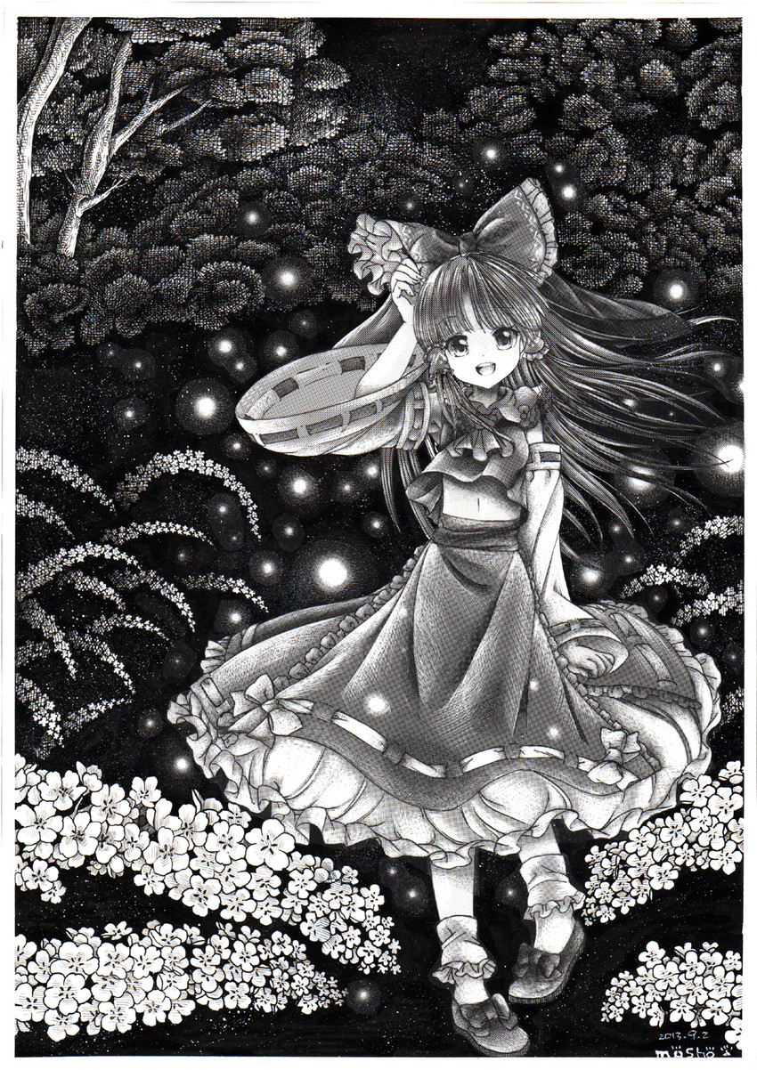 hakurei reimu (touhou) drawn by mosho