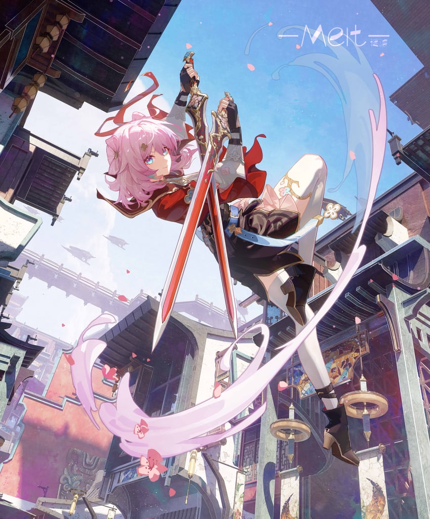 march 7th (honkai and 1 more) drawn by meirong