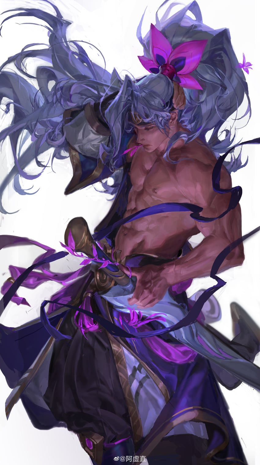yasuo and spirit blossom yasuo (league of legends) drawn by flute_(artist)
