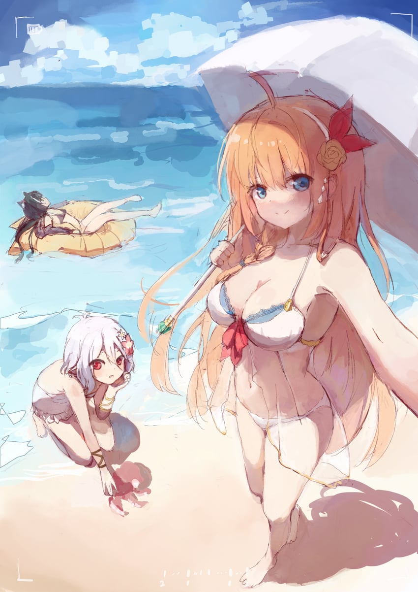 karyl, kokkoro, and pecorine (princess connect!) drawn by nujii