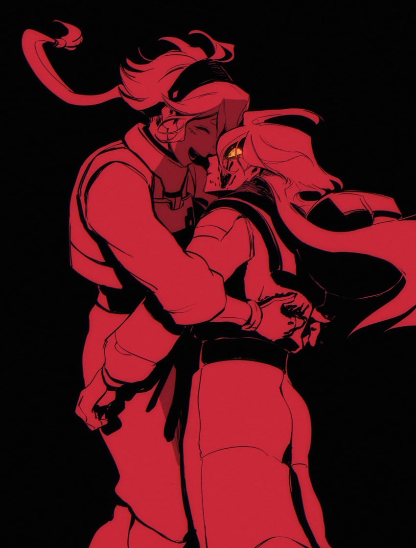 suletta mercury and miorine rembran (gundam and 1 more) drawn by halveablock