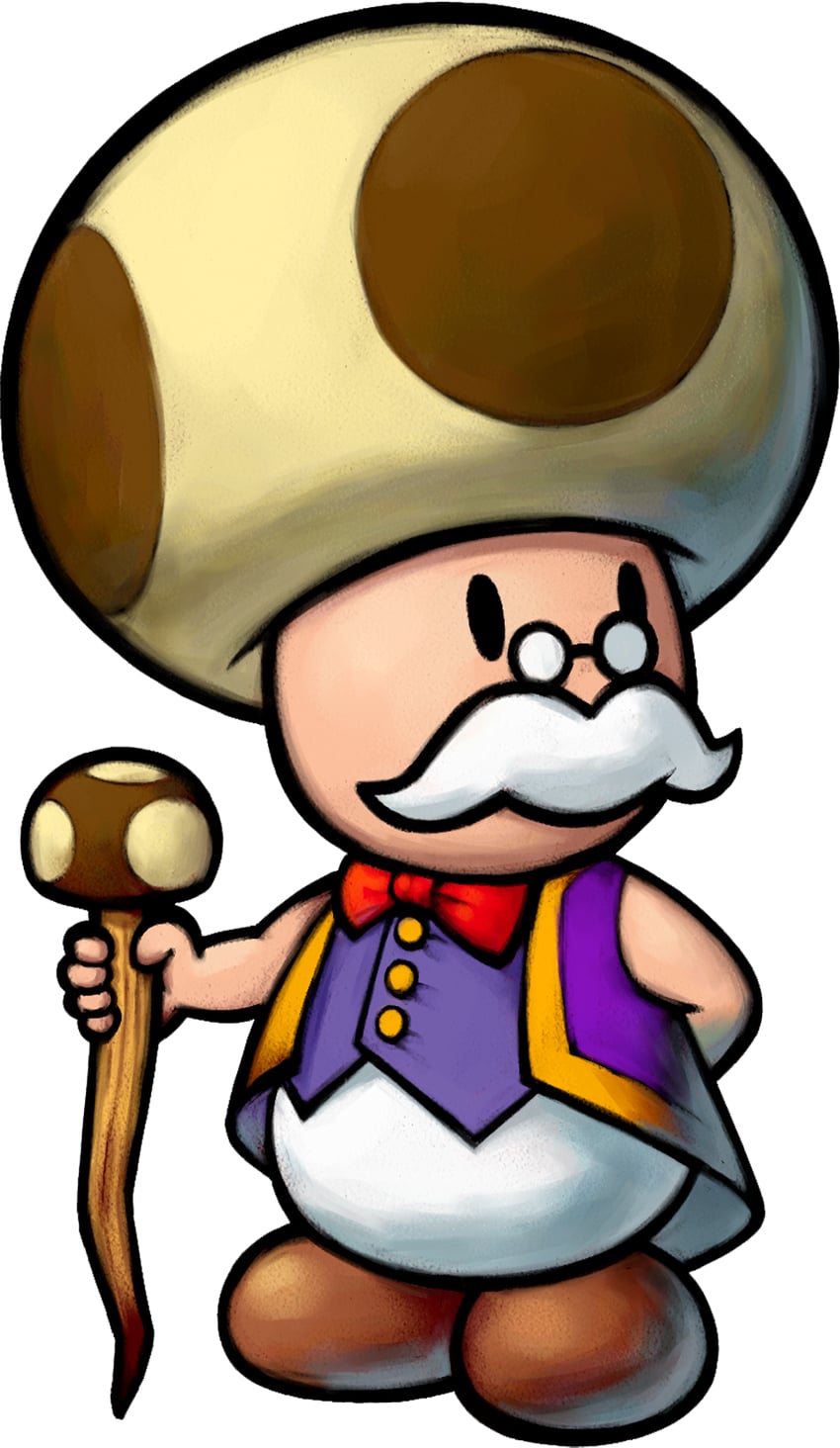 toadsworth (mario and 2 more) drawn by masanori_sato