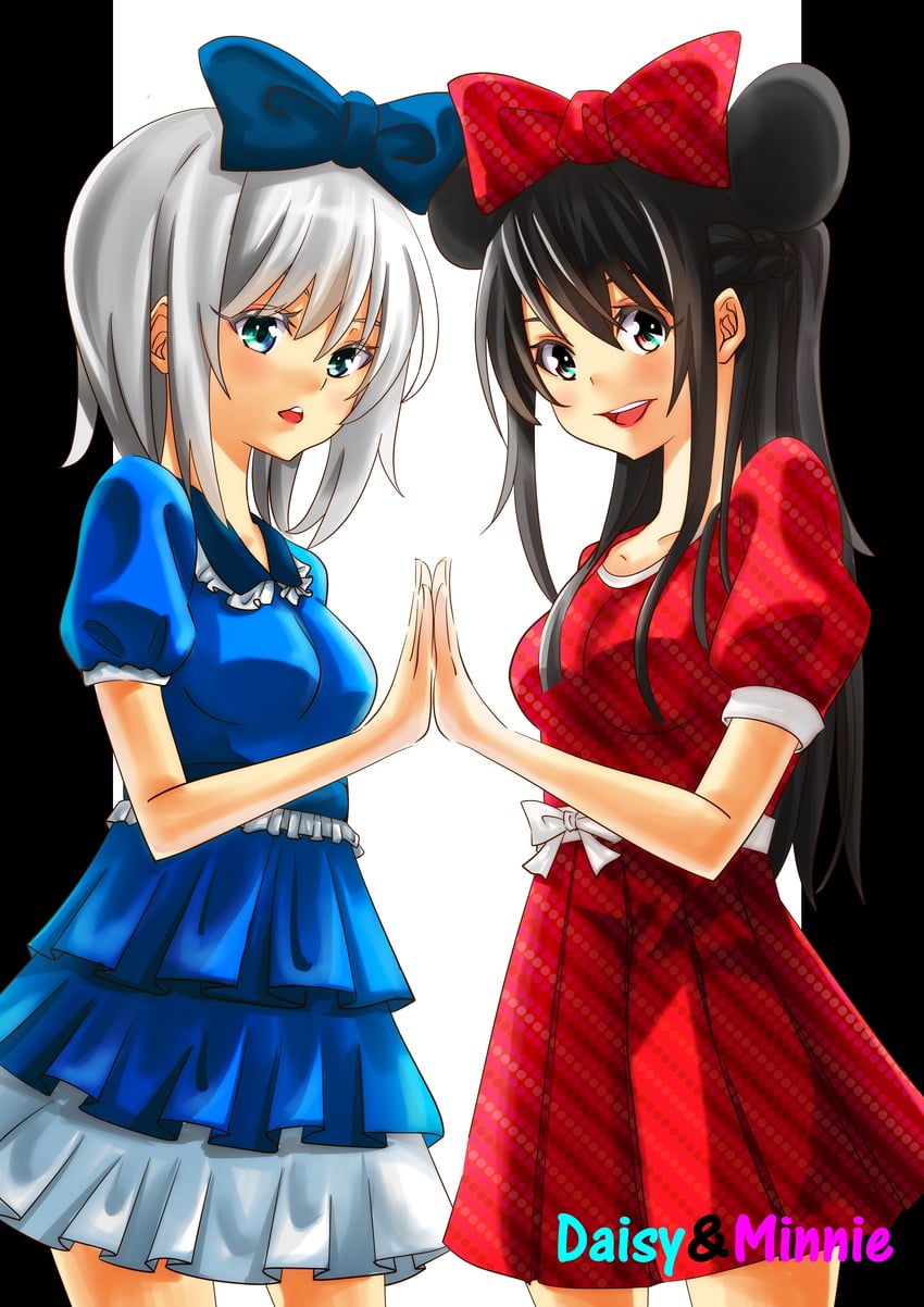 minnie mouse and daisy duck (mickey mouse & friends) drawn by ta9296