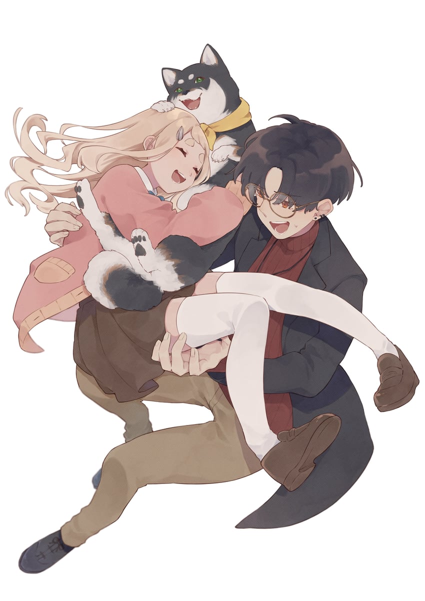 yumeoi kakeru, machita chima, and kuroi shiba (nijisanji) drawn by arata_(user_jjxc7843)