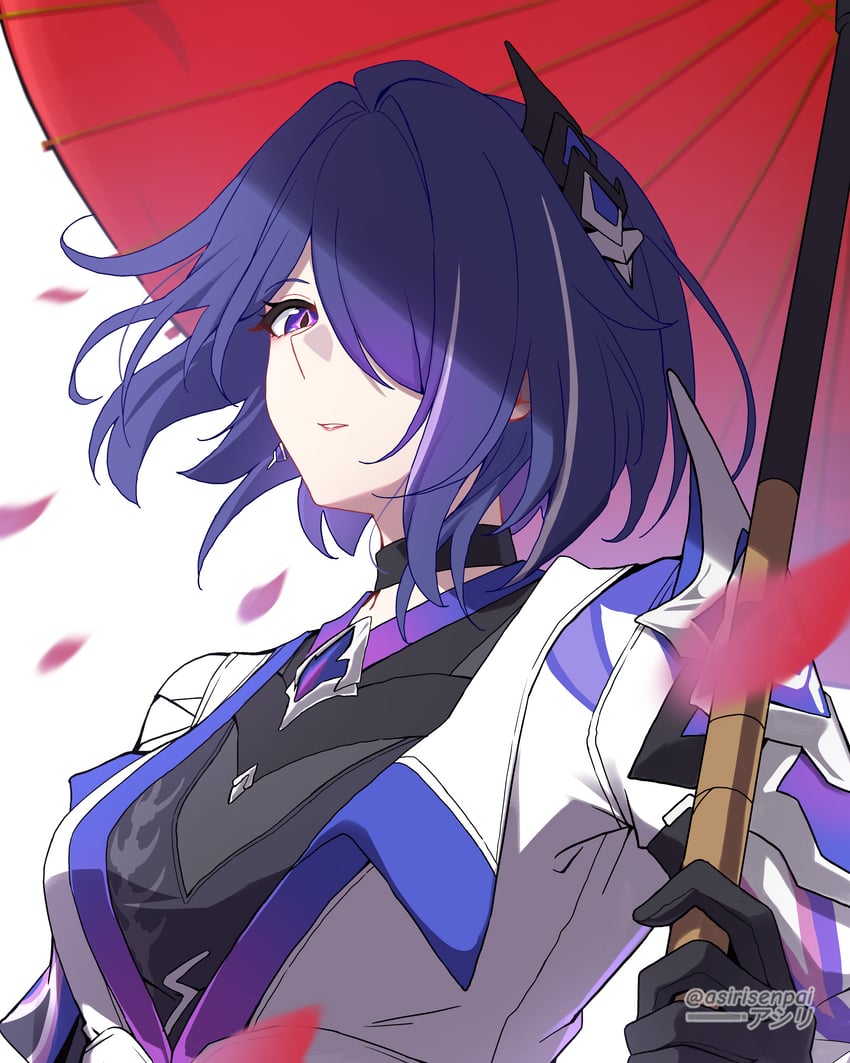 acheron (honkai and 1 more) drawn by asiri_senpai