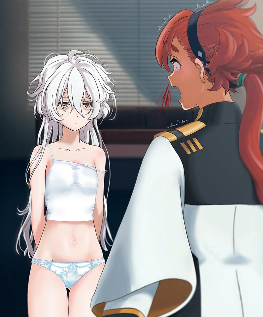 suletta mercury and miorine rembran (gundam and 1 more) drawn by arjend