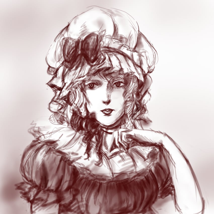 yakumo yukari (touhou) drawn by rye_(hyn_uka)