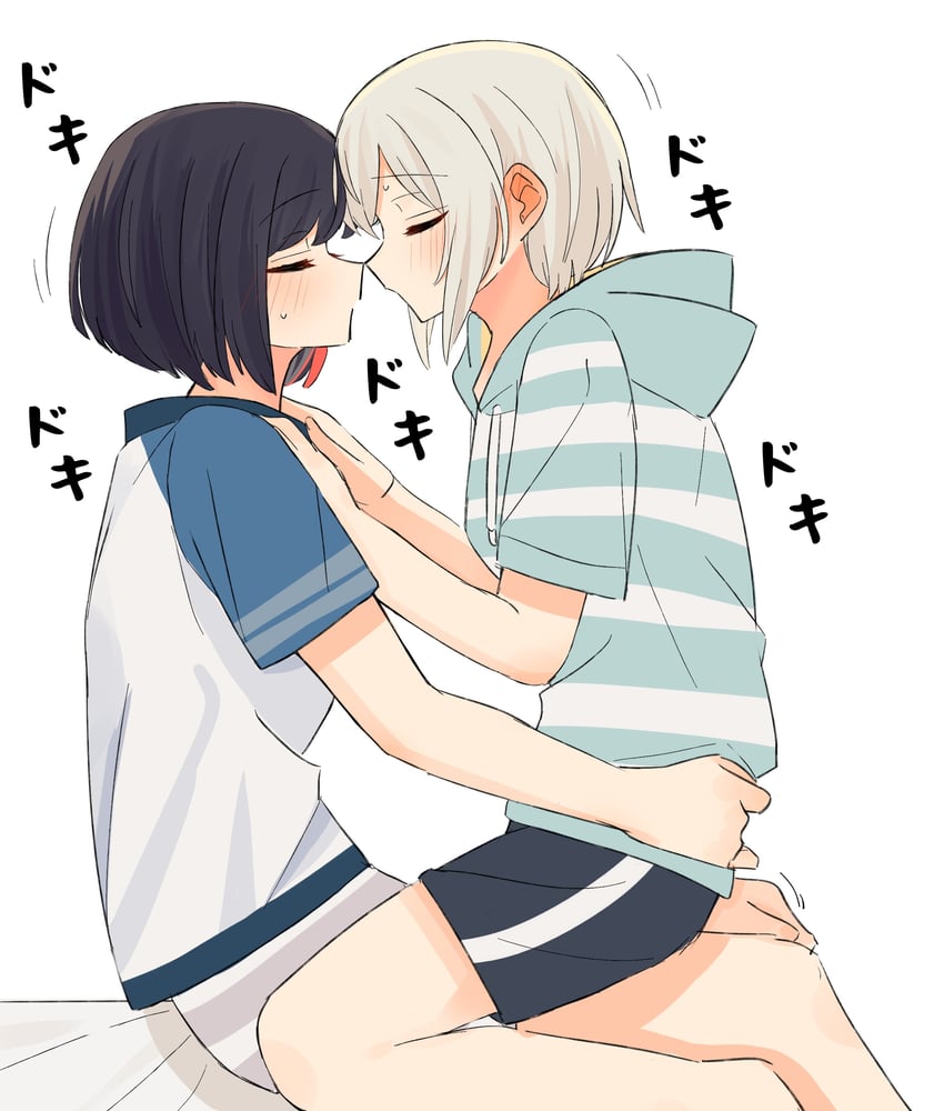 mitake ran and aoba moca (bang dream!) drawn by misawa_yuka