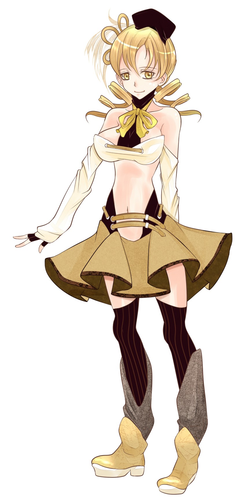 tomoe mami (mahou shoujo madoka magica) drawn by aoshima