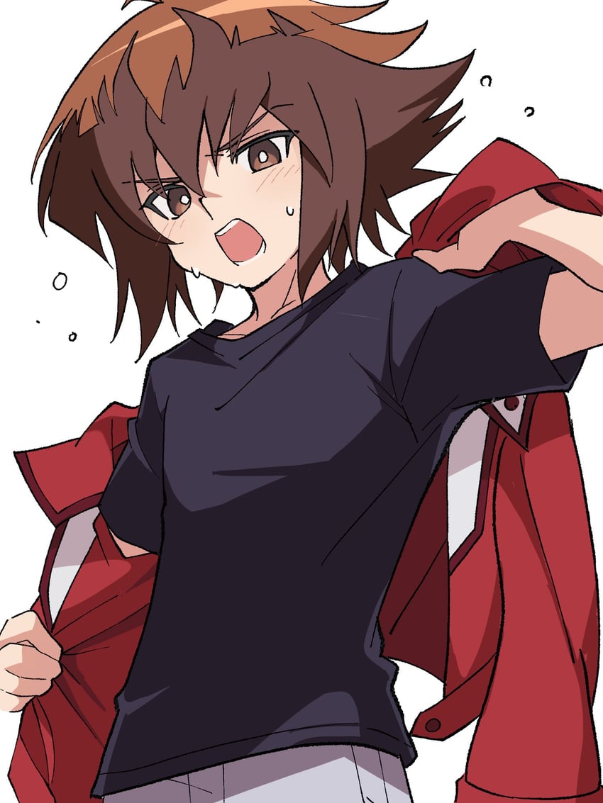 yuki judai (yu-gi-oh! and 1 more) drawn by niyane