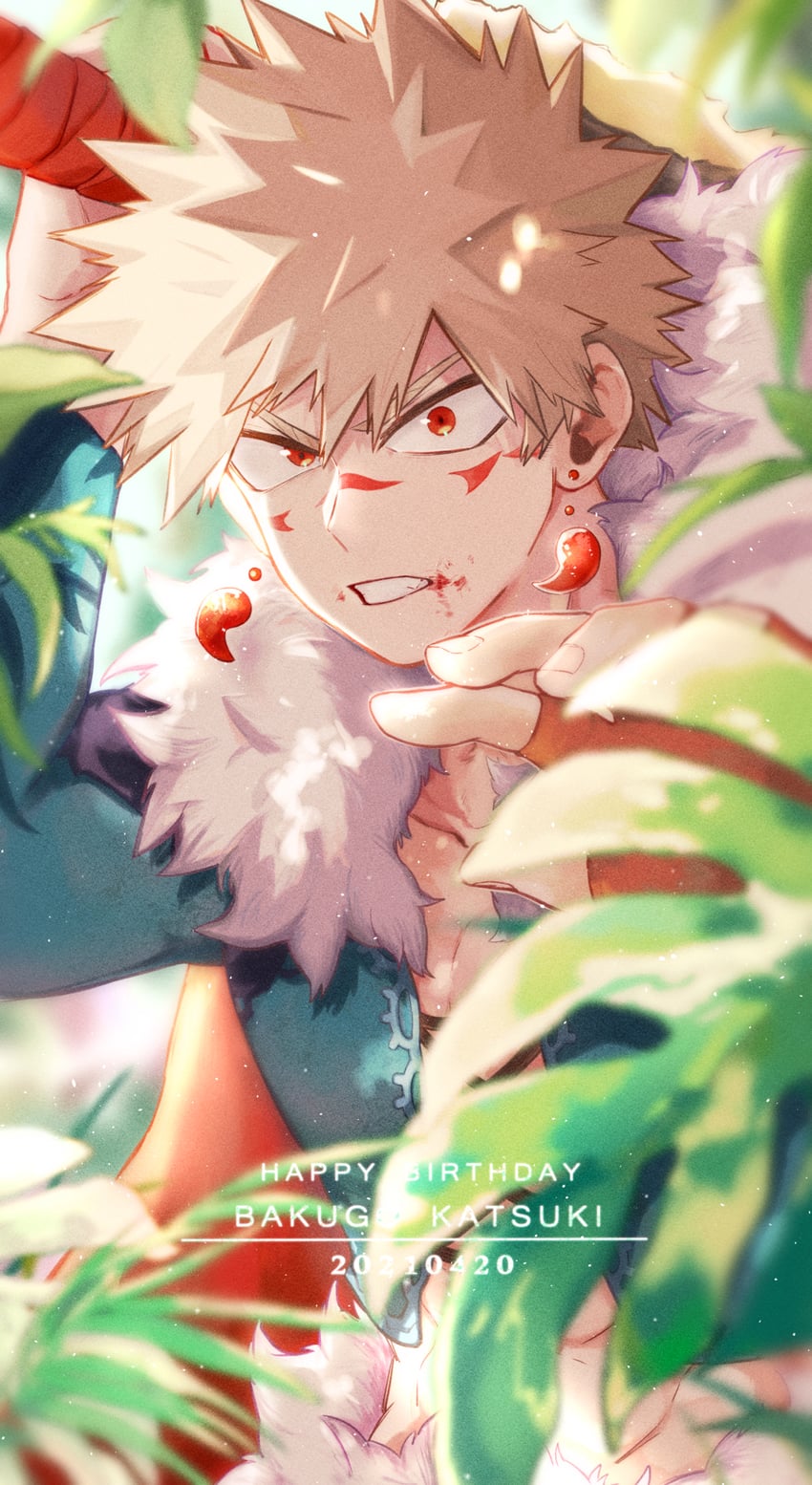 bakugou katsuki (boku no hero academia) drawn by akino_(aki_ktdk)