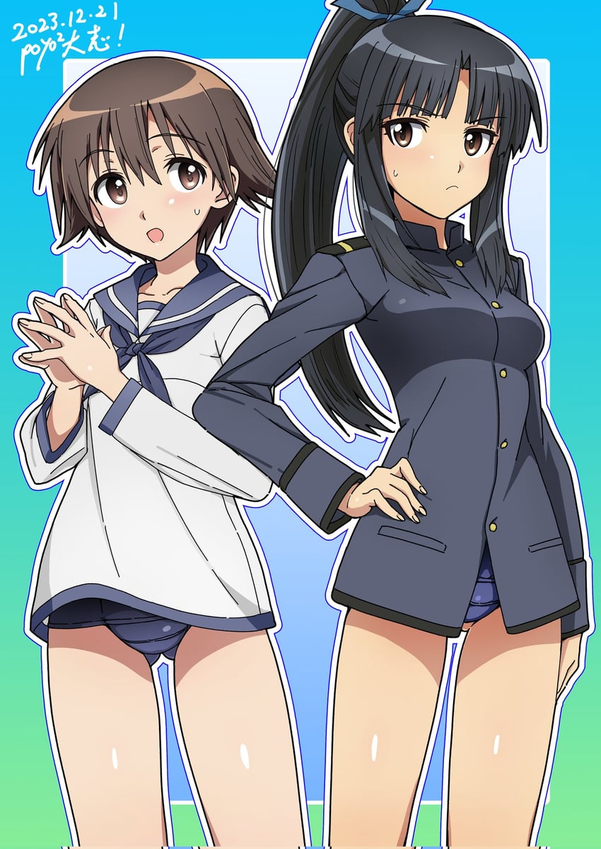 miyafuji yoshika and hattori shizuka (world witches series and 1 more) drawn by poyopoyotaishi