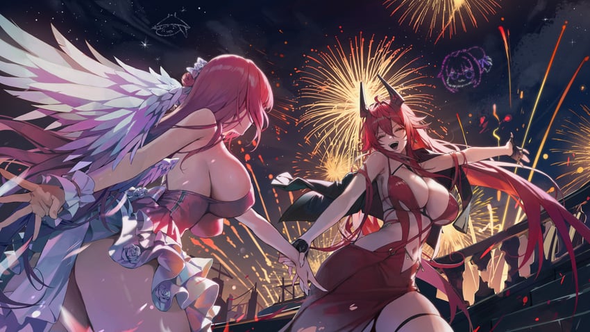 red hood, dorothy, and doro (goddess of victory: nikke) drawn by maenoo