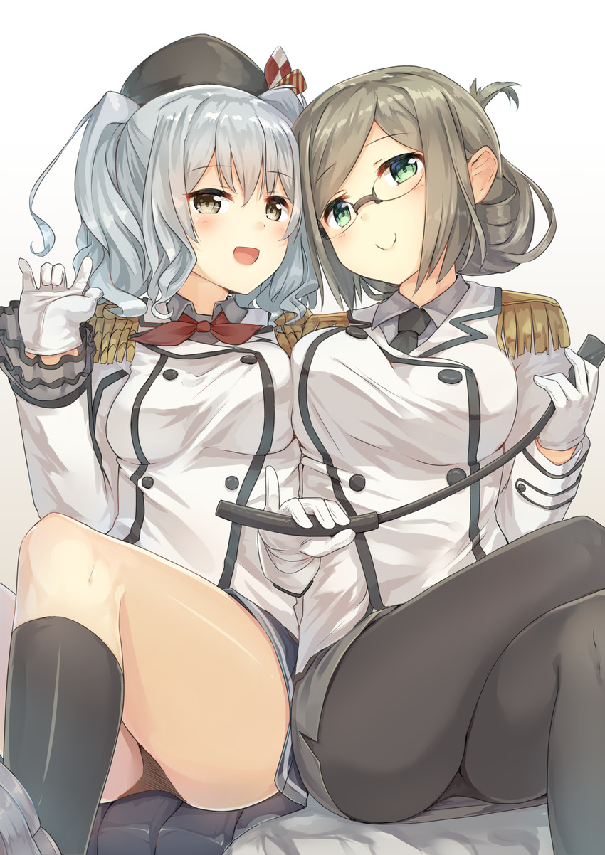 kashima and katori (kantai collection) drawn by ruma_imaginary