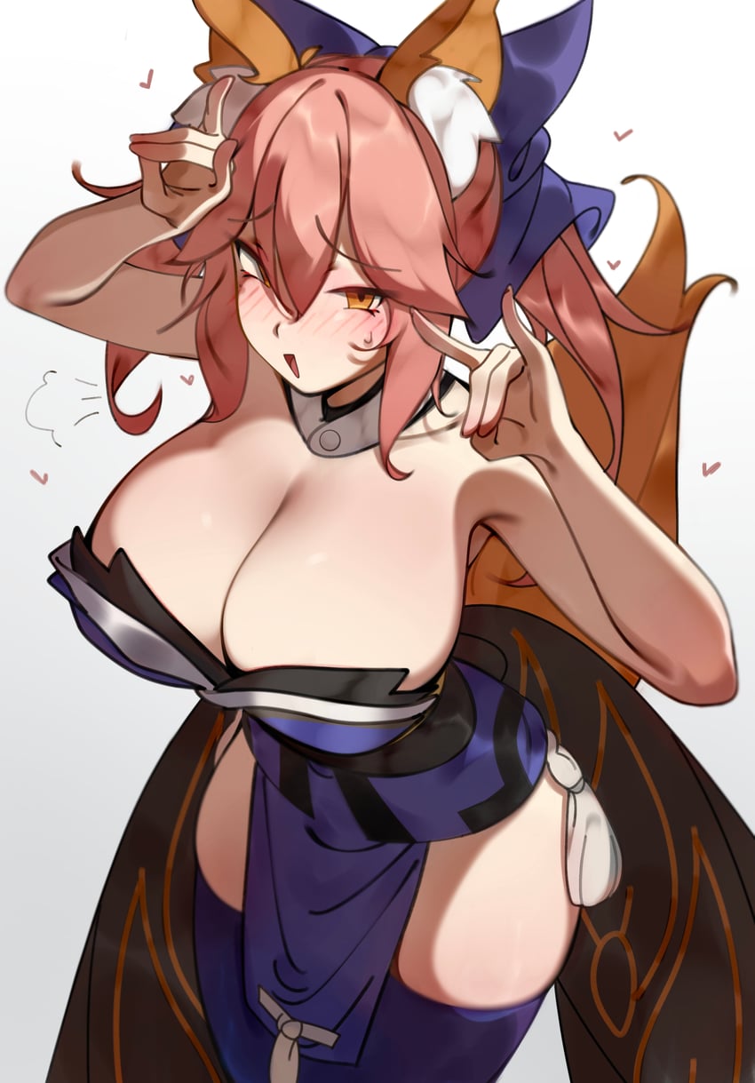 tamamo and tamamo no mae (fate and 1 more) drawn by deko_morii