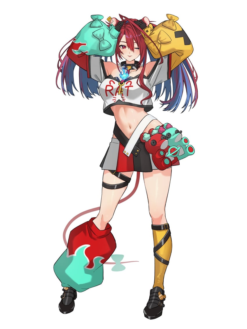 hakos baelz and elizabeth rose bloodflame (hololive and 1 more) drawn by yuutomeh