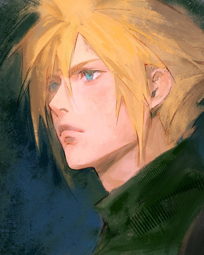 cloud strife (final fantasy and 1 more) drawn by kiyomitsu_yari