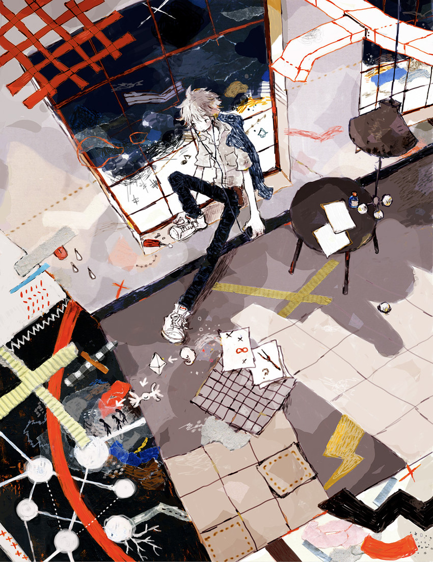 nagisa kaworu, ramiel, sahaquiel, and adam (neon genesis evangelion and 2 more) drawn by tocomomo