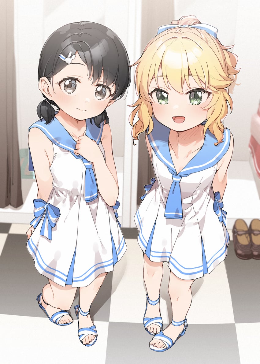 sakurai momoka and sasaki chie (idolmaster and 1 more) drawn by yukie_(kusaka_shi)