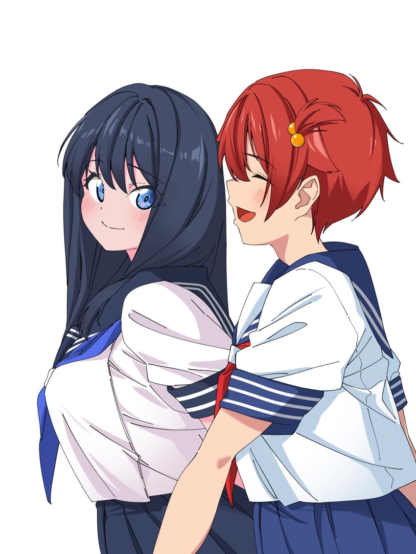 takarada rikka and hibiki yuuta (gridman universe and 1 more) drawn by isme