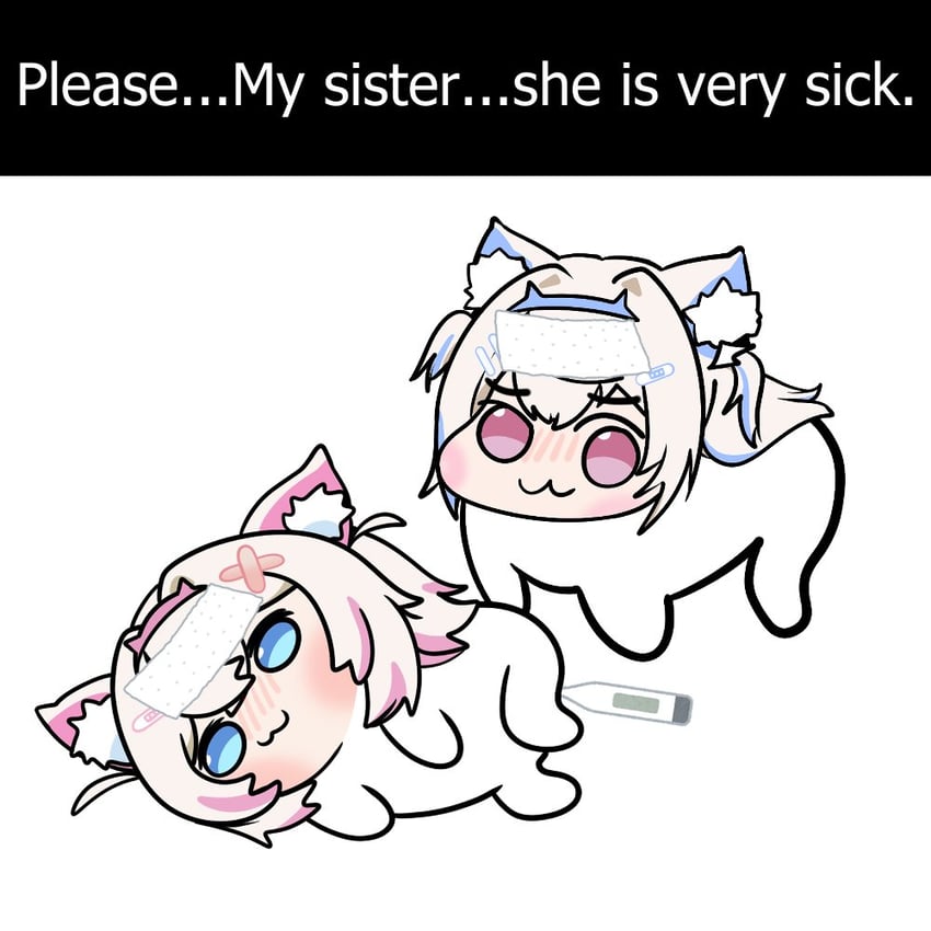 fuwawa abyssgard, mococo abyssgard, and doro (hololive and 2 more) drawn by ikalsaurus
