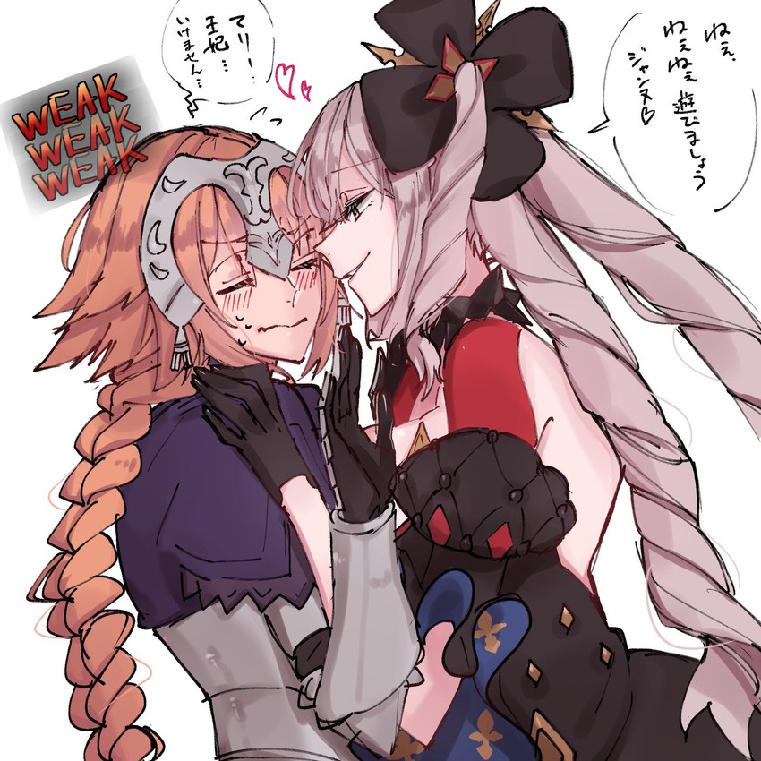 jeanne d'arc, marie antoinette, and marie antoinette alter (fate and 2 more) drawn by hollomaru