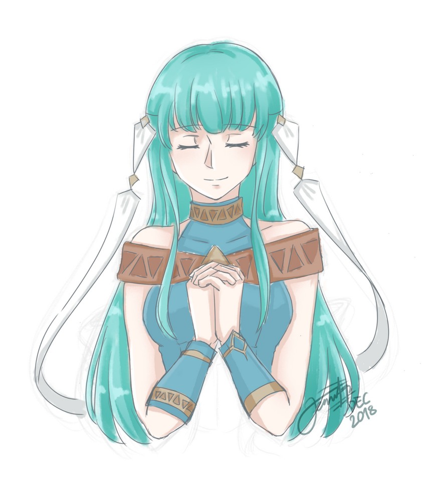 ninian (fire emblem and 1 more) drawn by jejesart