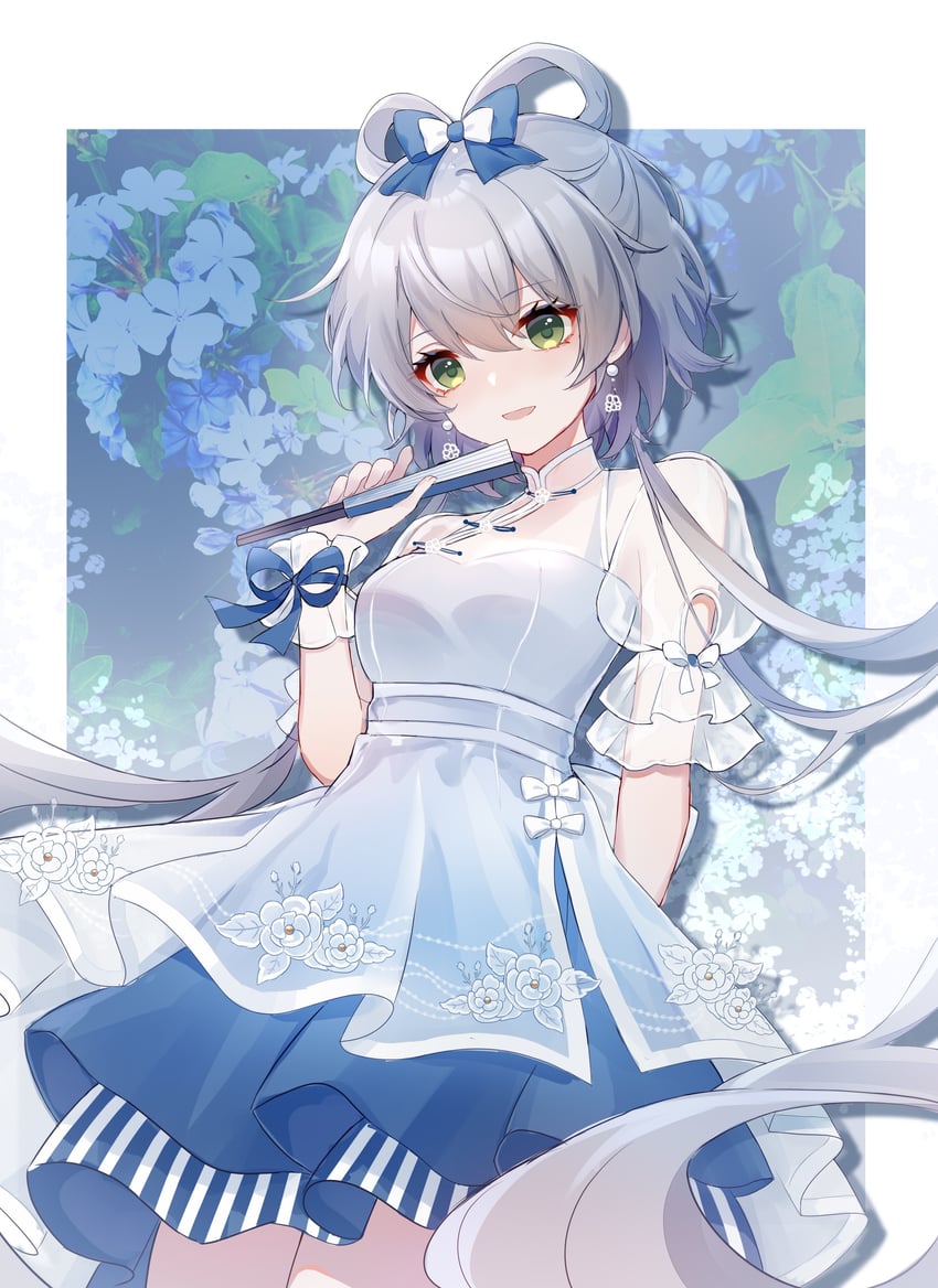 luo tianyi (vocaloid and 2 more) drawn by miaosha_piaoxue