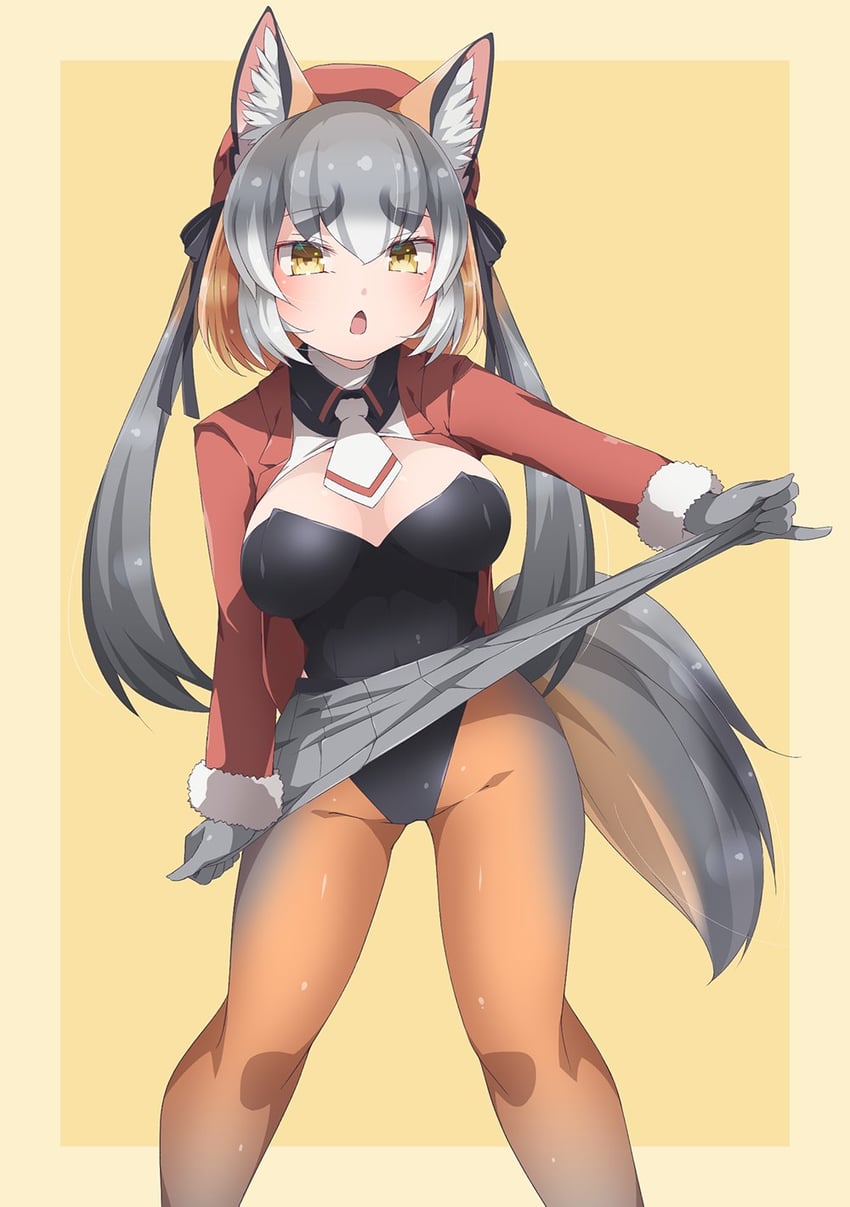island fox (kemono friends and 1 more) drawn by drias