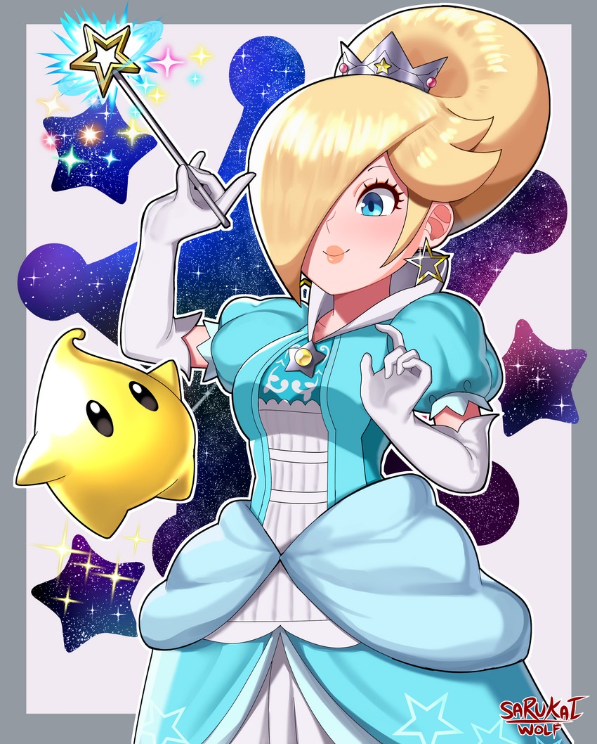 rosalina and luma (mario and 1 more) drawn by sarukaiwolf