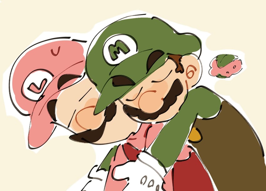 mario and luigi (mario and 1 more) drawn by mimimi_(mimimim9999)