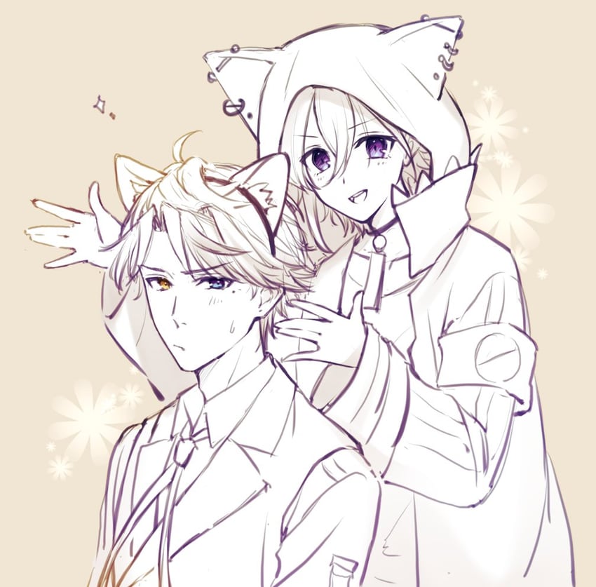 kanade izuru and yukoku roberu (holostars) drawn by n@o_(nao)