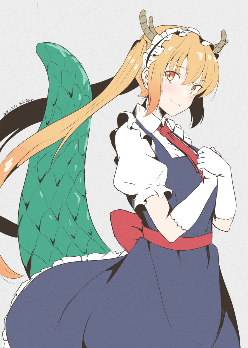 tohru (kobayashi-san chi no maidragon) drawn by taira_yuuki