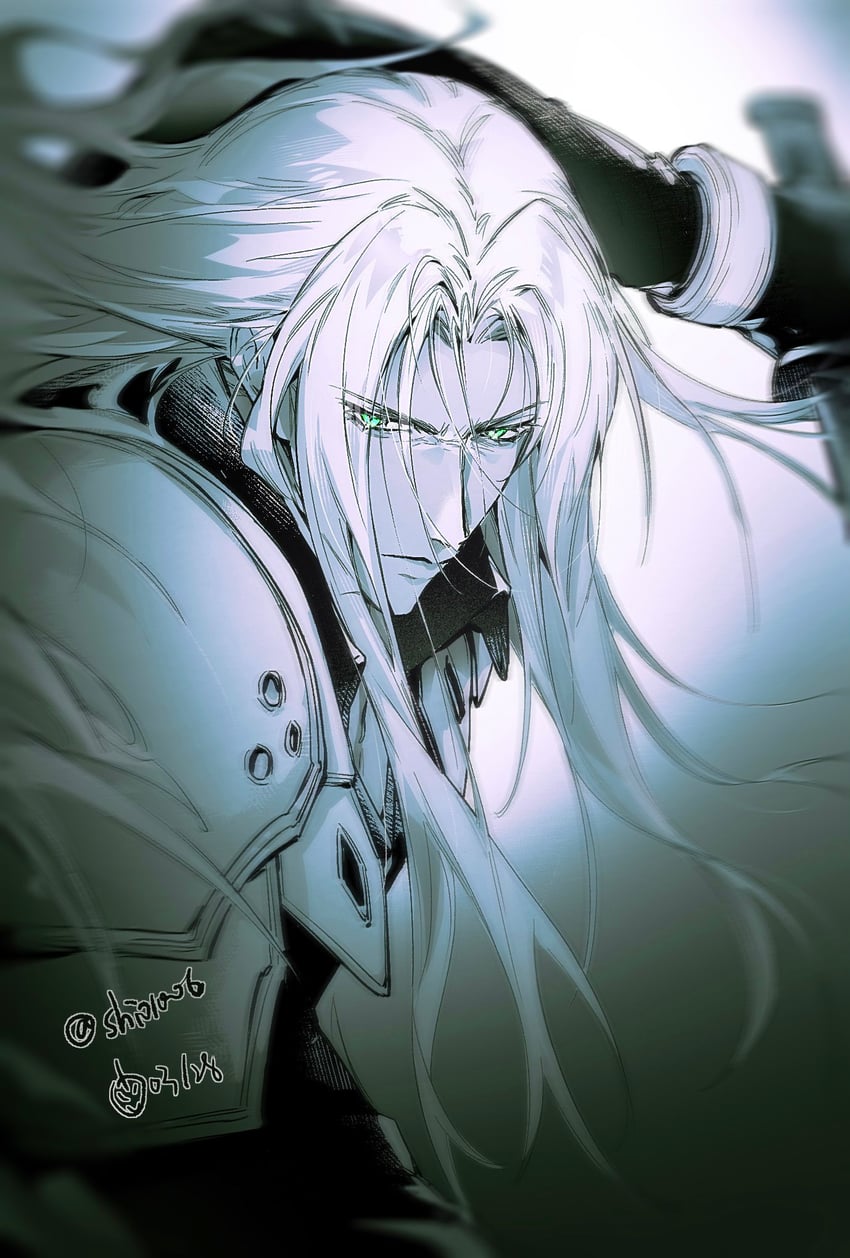 sephiroth (final fantasy and 1 more) drawn by lily_(shio1006)
