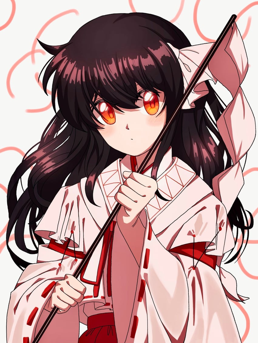 girl who trained on mt. haku (touhou and 1 more) drawn by turtle-kun