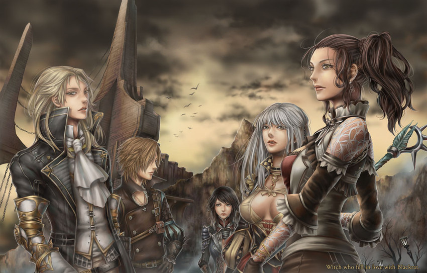 fighter, scout, wizard, kurt lyndon, and calypso (granado espada) drawn by doro_(sabarudoro)