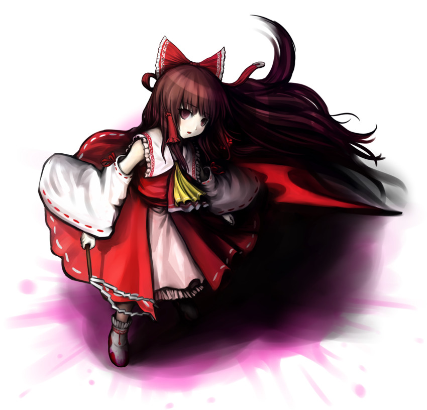 hakurei reimu (touhou and 1 more) drawn by taku_(harajuku)